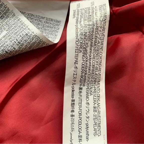 ZARA RED FAUX LEATHER JACKET Size L - Picture 5 of 5